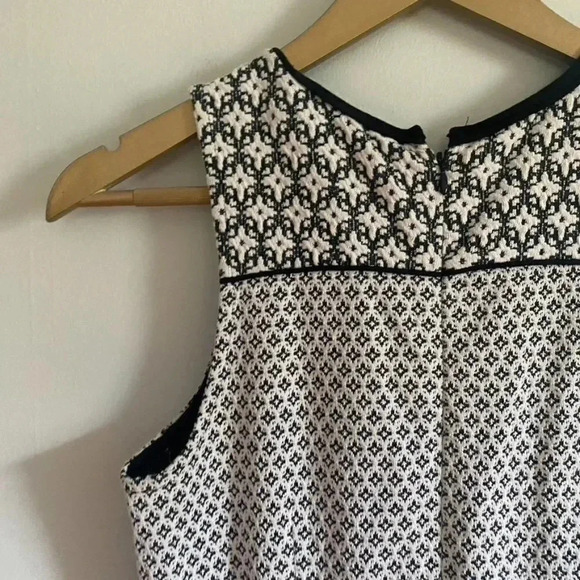 Ann Taylor LOFT Black and White Fit and Flare Dress - Picture 11 of 15